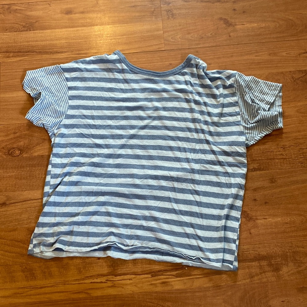 Oversized striped tee